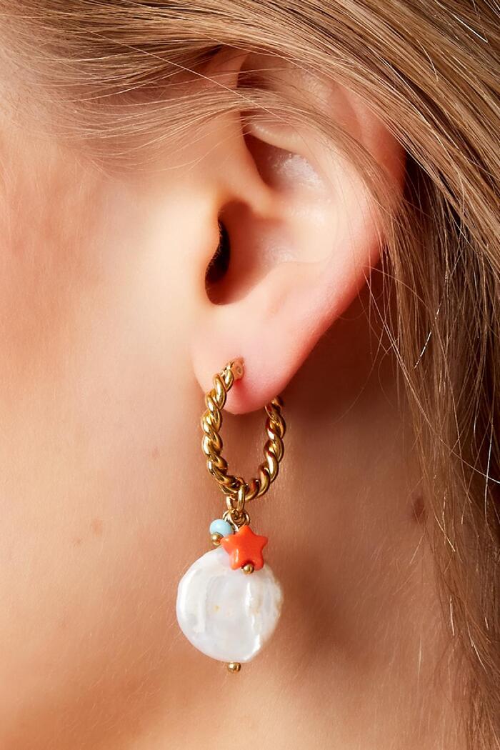 Boucles d'oreilles pendantes - Collection Plage Argenté Acier inoxydable Image4